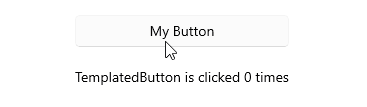 .NET MAUI TemplatedButton Clicked Event