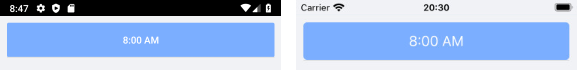 TimePicker Display Template