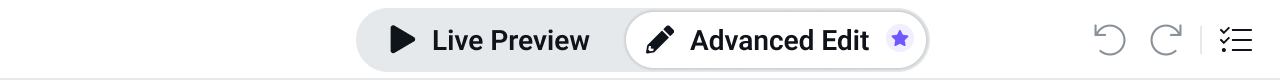 Enabling Advanced Editing in ThemeBuilder